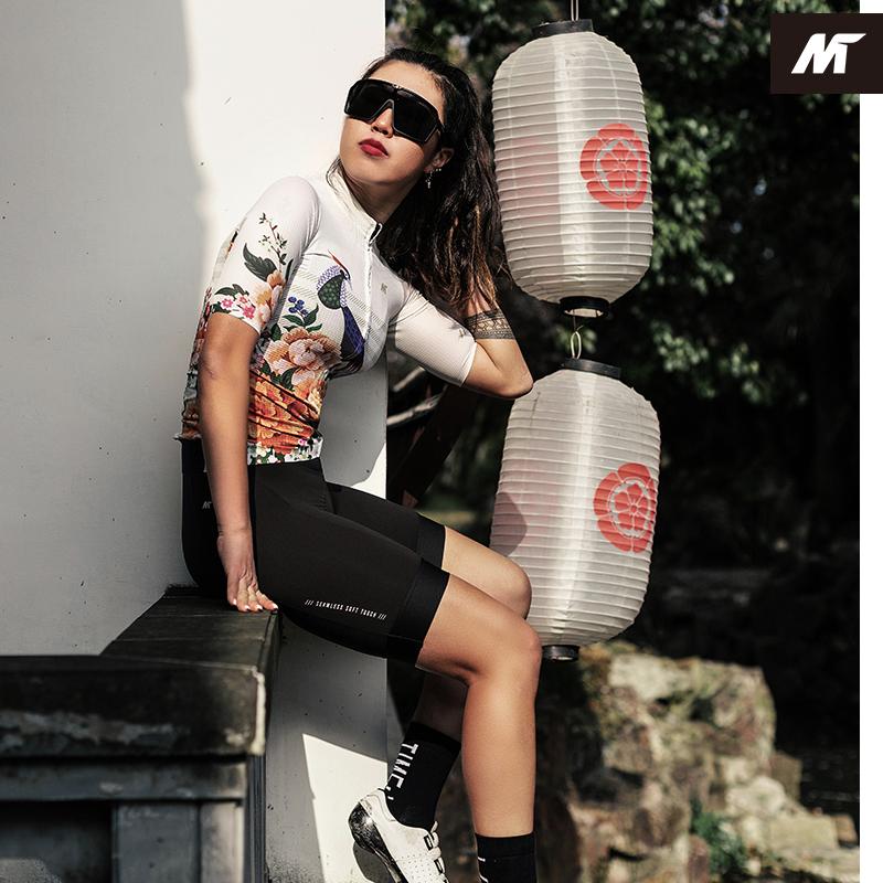 MYSENLAN Asian Art Women's Cycling Jersey (Short Sleeve) - Pheasant