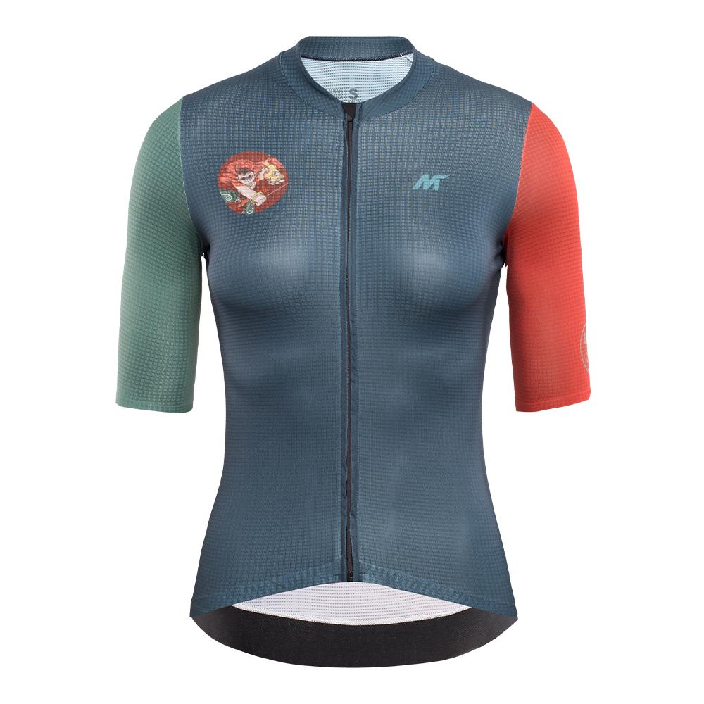 MYSENLAN Asian Art Men's Cycling Jersey (Short Sleeve) - Red Child