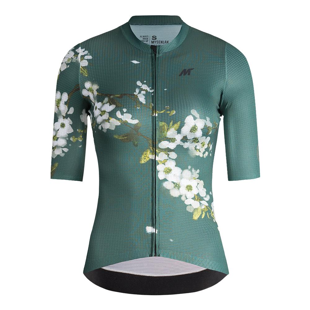 MYSENLAN Asian Art Women's Cycling Jersey (Short Sleeve) - Blossom