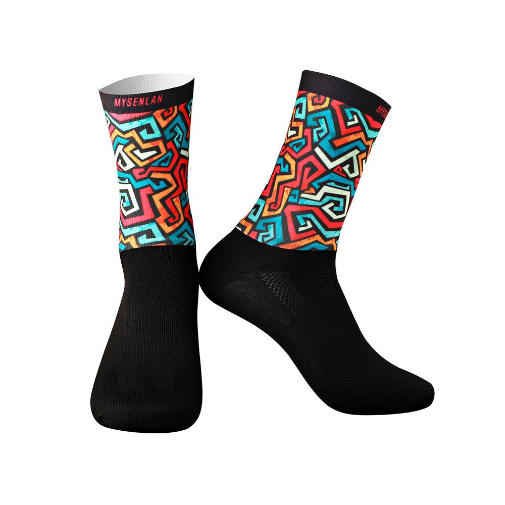 MYSENLAN Art Unisex Cycling Socks (Aero)