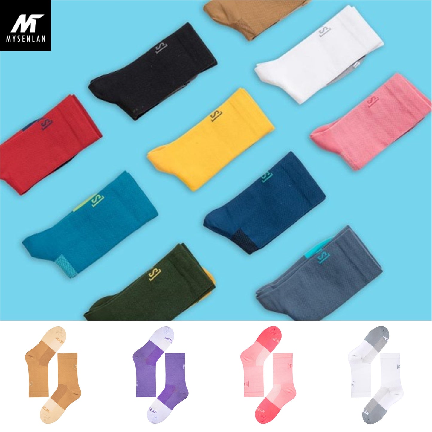 MYSENLAN Skytree Cycling Socks for Men & Women