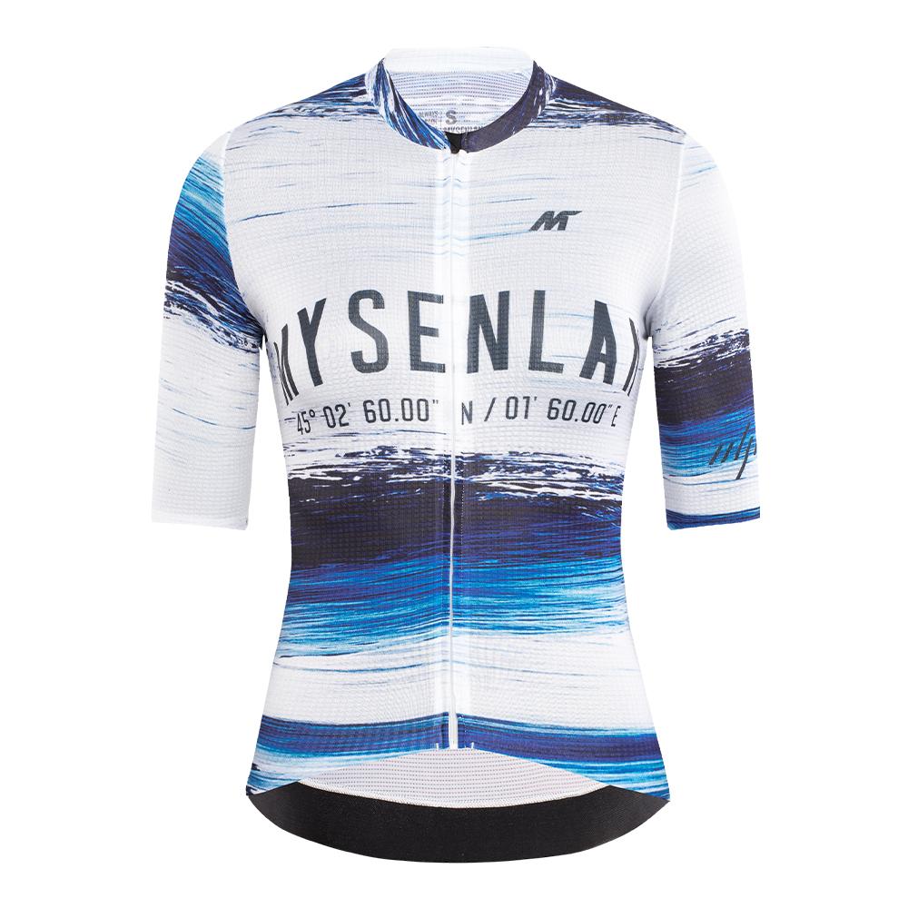 MYSENLAN Asian Art Men's Cycling Jersey (Short Sleeve) - Tsunami