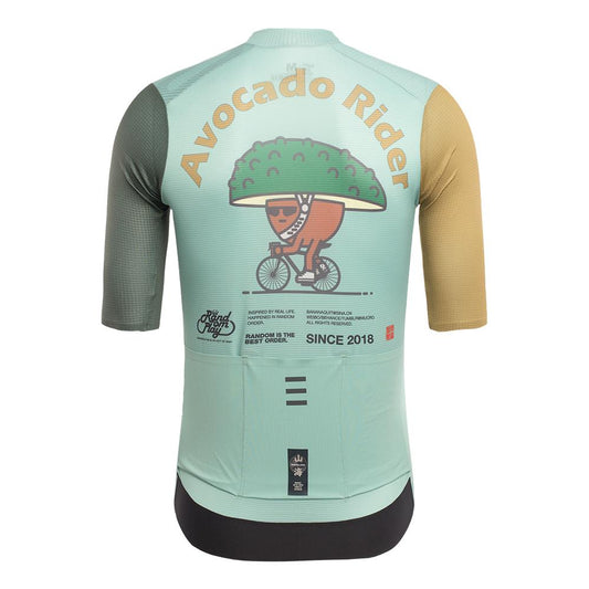 MYSENLAN Asian Art Men's Cycling Jersey (Short Sleeve) - Avocado Rider