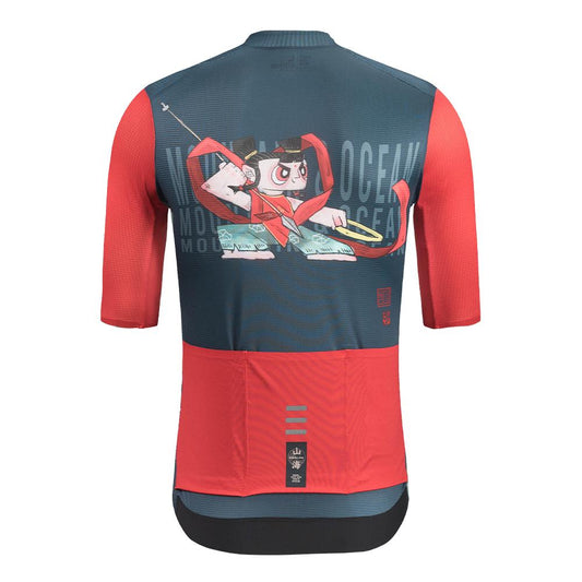 MYSENLAN Asian Art Men's Cycling Jersey (Short Sleeve) - Nezha