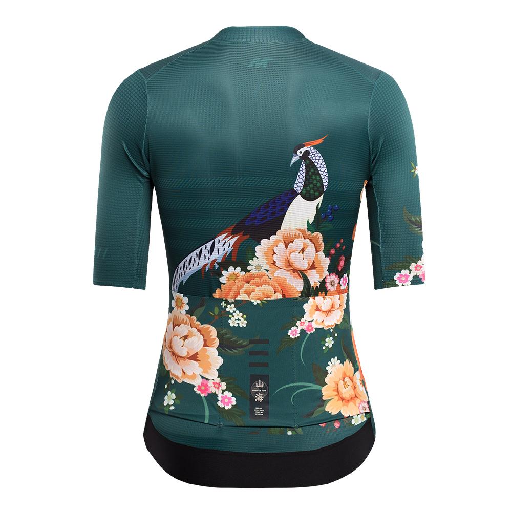 MYSENLAN Asian Art Women's Cycling Jersey (Short Sleeve) - Pheasant